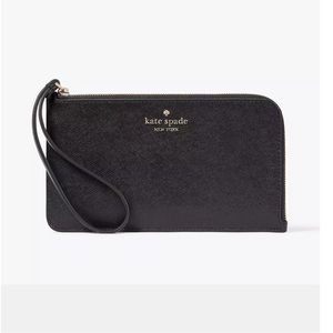 Kate Spade Lucy L- Shaped Black Wristlet